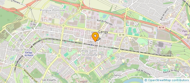 localisation de l'entreprise AEGLE SARL à CERGY