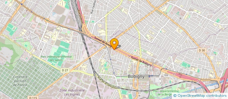 localisation de l'entreprise AEH  BOBIGNY