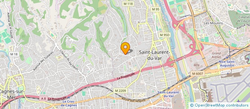 localisation de l'entreprise AEH  SAINT-LAURENT-DU-VAR