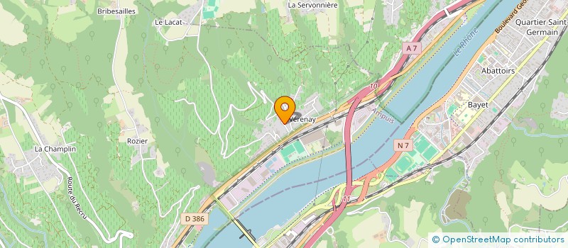 localisation de l'entreprise AEH ELEC  AMPUIS