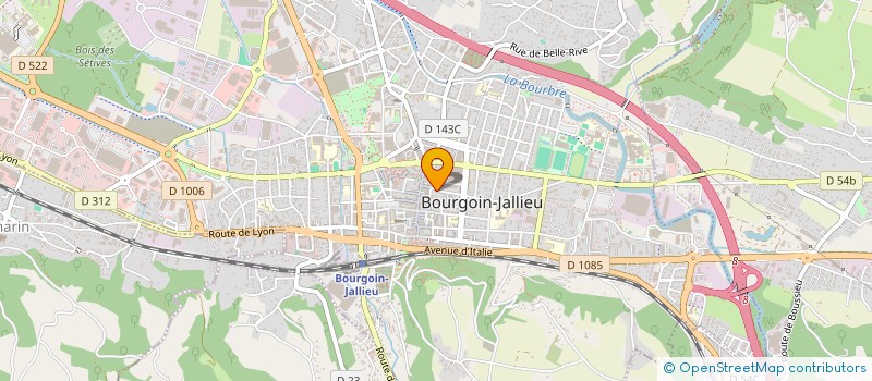 localisation de l'entreprise AEH SERRURERIE  BOURGOIN-JALLIEU