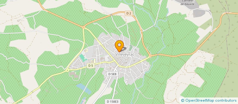 localisation de l'entreprise AEHLIA à VILLEVEYRAC