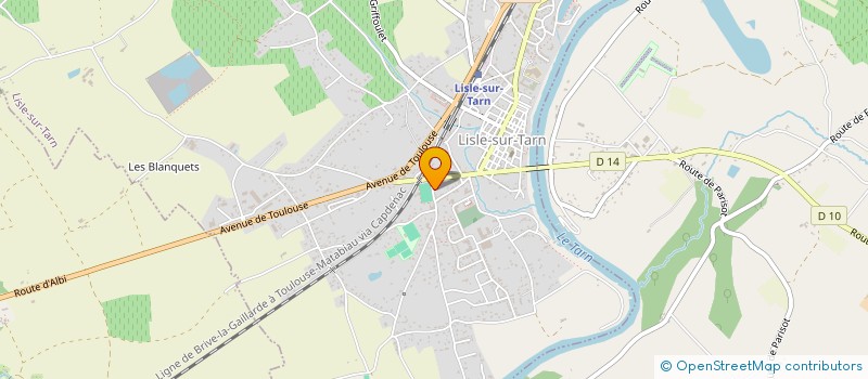 localisation de l'entreprise AEI CLEFCO à LISLE-SUR-TARN
