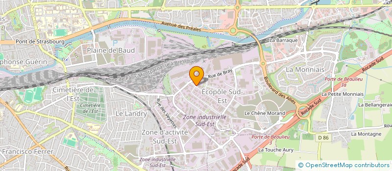 localisation de l'entreprise AEI FORMATION OUEST  CESSON-SEVIGNE