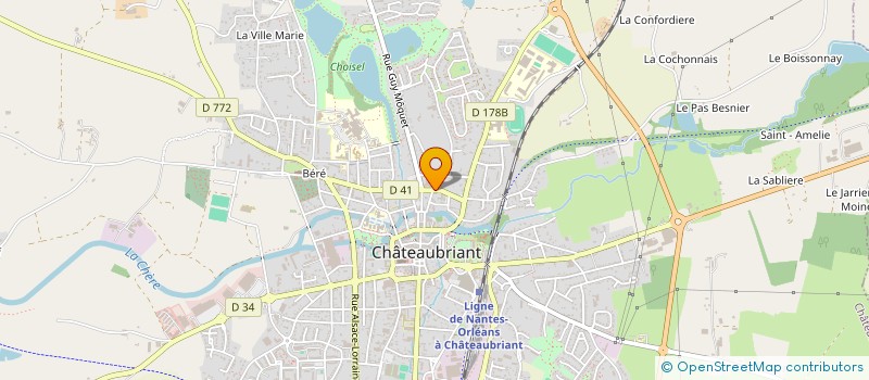 localisation de l'entreprise AEIN  CHATEAUBRIANT