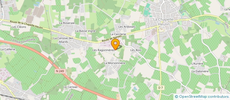 localisation de l'entreprise AEJ  LA HAIE-FOUASSIERE