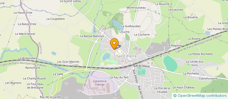 localisation de l'entreprise AEJ  SAINT-PIERRE-LA-COUR