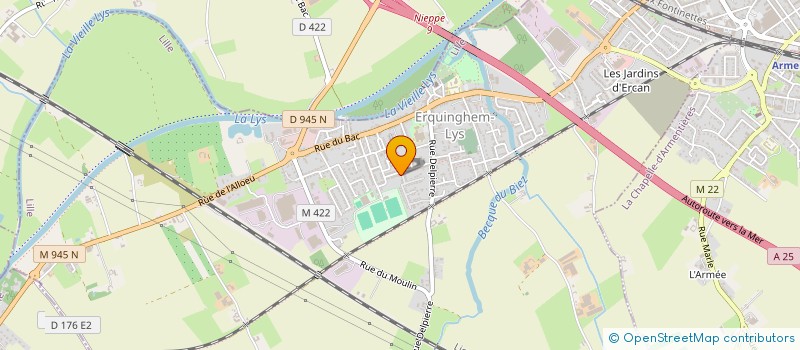 localisation de l'entreprise AEJ ACT  ERQUINGHEM-LYS