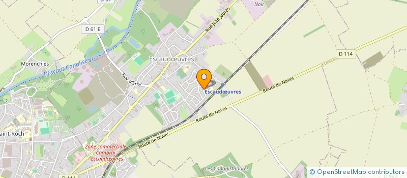 localisation de l'entreprise AEJ CONCEPT  ESCAUDUVRES