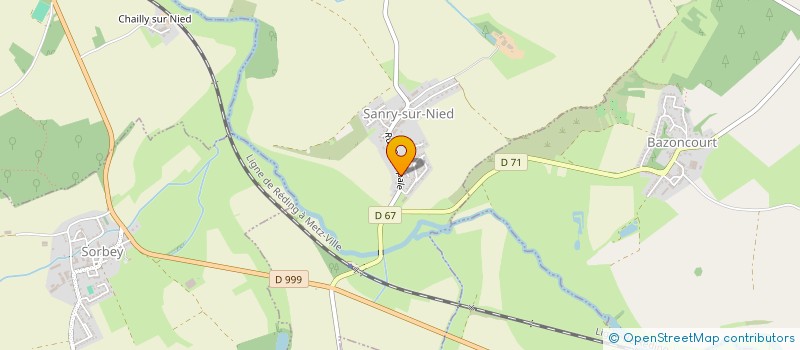 localisation de l'entreprise AEJ DIFFUSION à SANRY-SUR-NIED