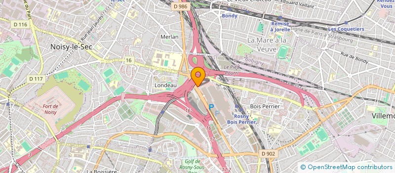 localisation de l'entreprise AEJC à ROSNY-SOUS-BOIS