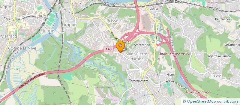 localisation de l'entreprise AEK HIRIBURUKO GAU ESKOLA  SAINT-PIERRE-D'IRUBE