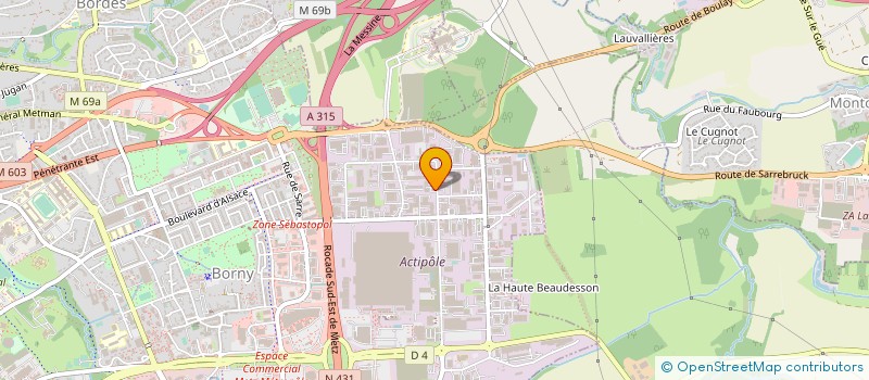 localisation de l'entreprise AEK LORRAINE ETANCHEITE  METZ