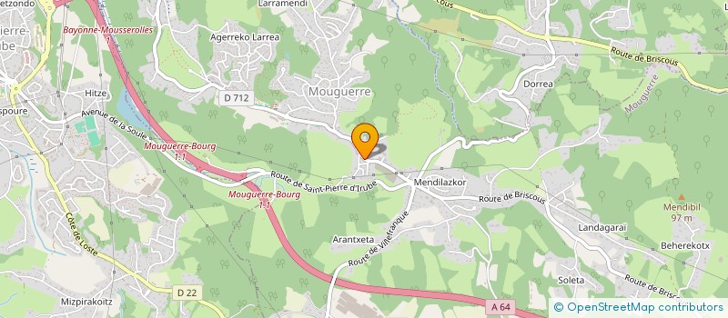 localisation de l'entreprise AEK-MUGERREKO GAU ESKOLA  MOUGUERRE