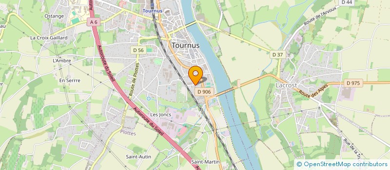 localisation de l'entreprise AEKOS à TOURNUS