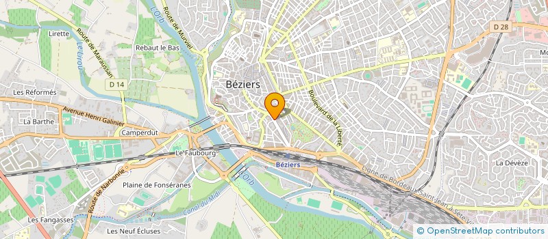 localisation de l'entreprise AEL 34 à BEZIERS