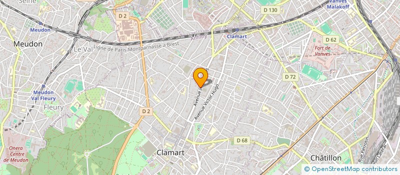 localisation de l'entreprise AEL à CLAMART