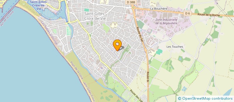 localisation de l'entreprise AEL 85 à SAINT-GILLES-CROIX-DE-VIE