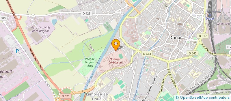 localisation de l'entreprise AEL-AUTOS à DOUAI