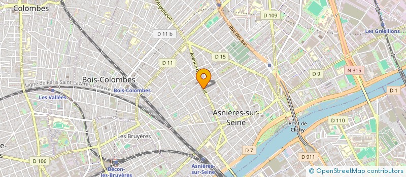 localisation de l'entreprise AEL CONSEIL à ASNIERES-SUR-SEINE