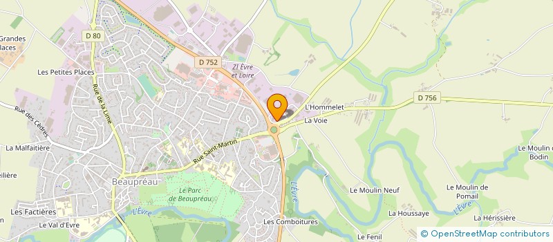 localisation de l'entreprise AEL FINANCIERE à BEAUPREAU-EN-MAUGES
