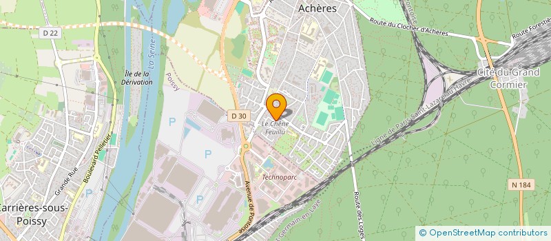 localisation de l'entreprise AEL SI  ACHERES