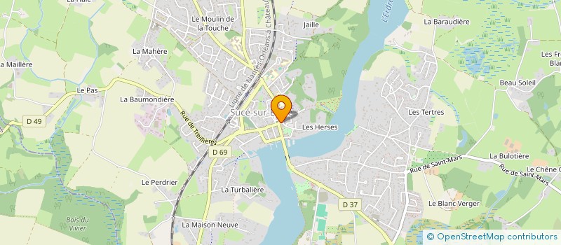 localisation de l'entreprise AELA à SUCE-SUR-ERDRE