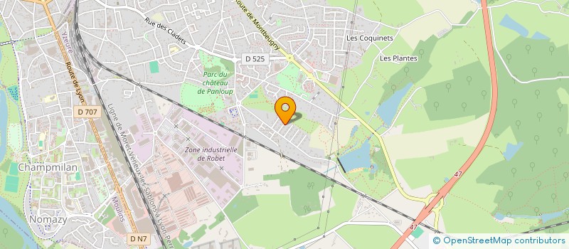 localisation de l'entreprise AELG INVEST  YZEURE