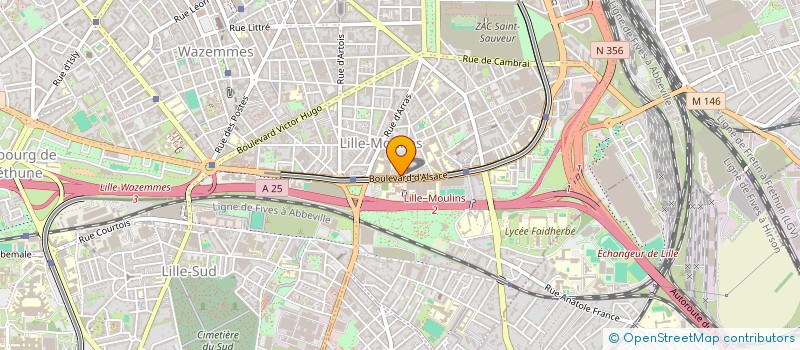 localisation de l'entreprise AELHOLDING  LILLE