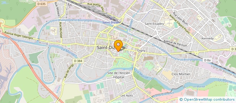 localisation de l'entreprise AELIA à SAINT-DIZIER