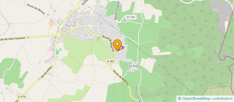 localisation de l'entreprise AELIA DEVELOPPEMENT  BARJAC