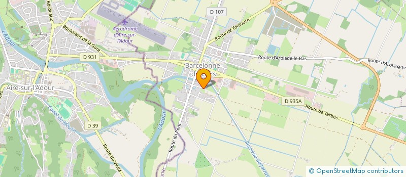 localisation de l'entreprise AELIERS SCENES SPECTACLES ANIMATIONS  BARCELONNE-DU-GERS