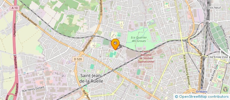 localisation de l'entreprise AELIO SOLAR à SAINT-JEAN-DE-LA-RUELLE