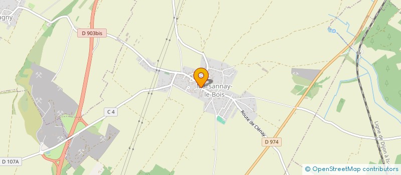localisation de l'entreprise AELLIG à SAUSSY