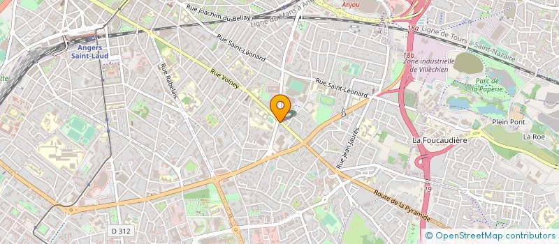 localisation de l'entreprise AELM à ANGERS