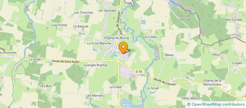 localisation de l'entreprise AELY SERVICES à CORMOZ