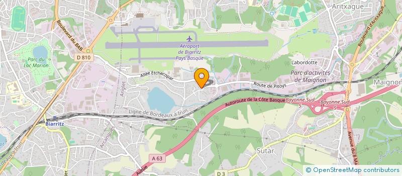 localisation de l'entreprise AELYN  VILLEFRANQUE