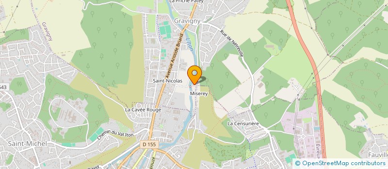 localisation de l'entreprise AEM à GRAVIGNY