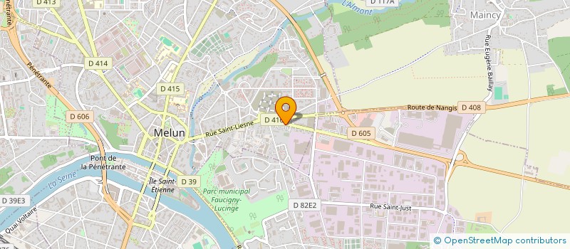 localisation de l'entreprise AEM 77 à MELUN