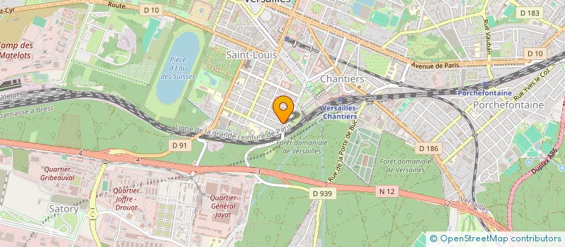 localisation de l'entreprise AEM à VERSAILLES