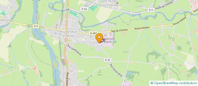 localisation de l'entreprise AEM  POUILLY-SOUS-CHARLIEU