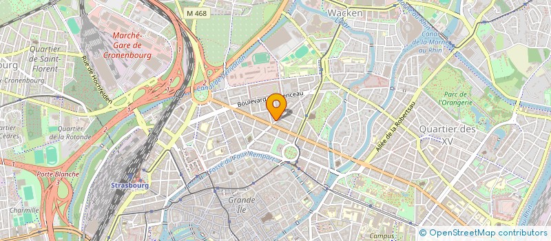 localisation de l'entreprise AEM à STRASBOURG