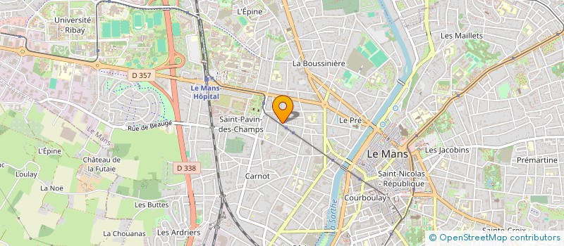 localisation de l'entreprise AEM COURTAGE à LE MANS