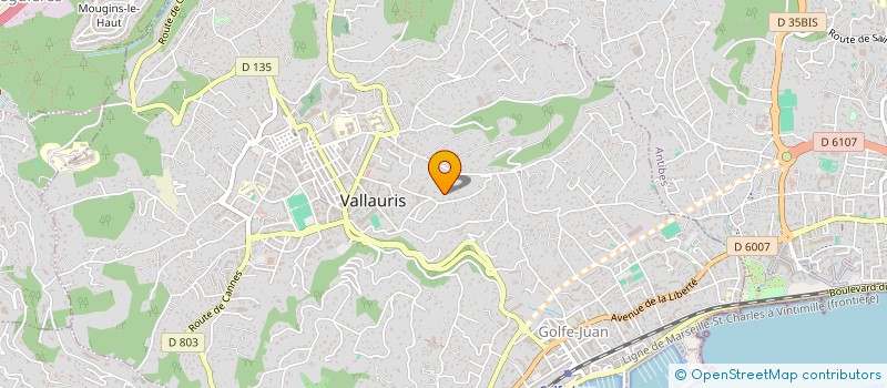 localisation de l'entreprise AEM ELECTRICITE GENERALE à VALLAURIS