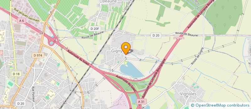 localisation de l'entreprise AEM IMMO  BEAUNE