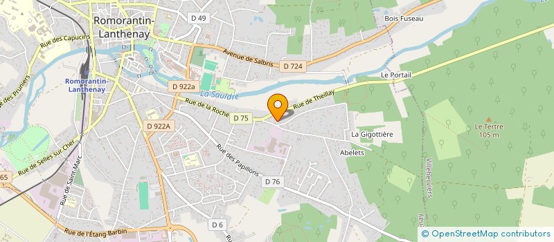 localisation de l'entreprise AEM RENT  ROMORANTIN-LANTHENAY