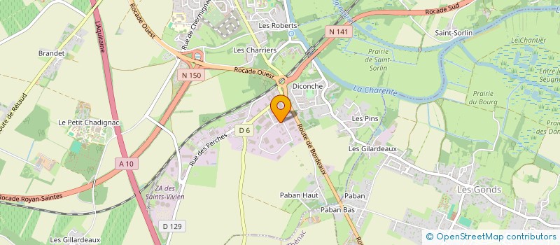 localisation de l'entreprise AEM SERVICES  SAINTES