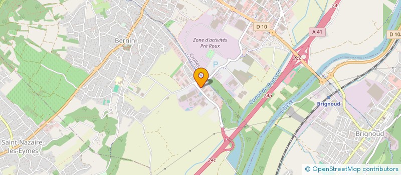 localisation de l'entreprise AEM SOFTS à BERNIN