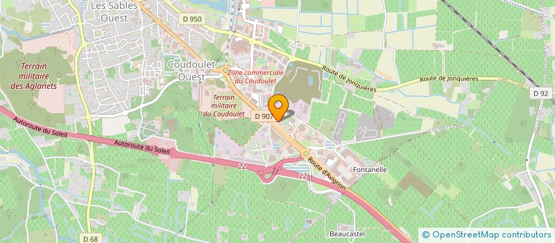 localisation de l'entreprise AEMA  ORANGE