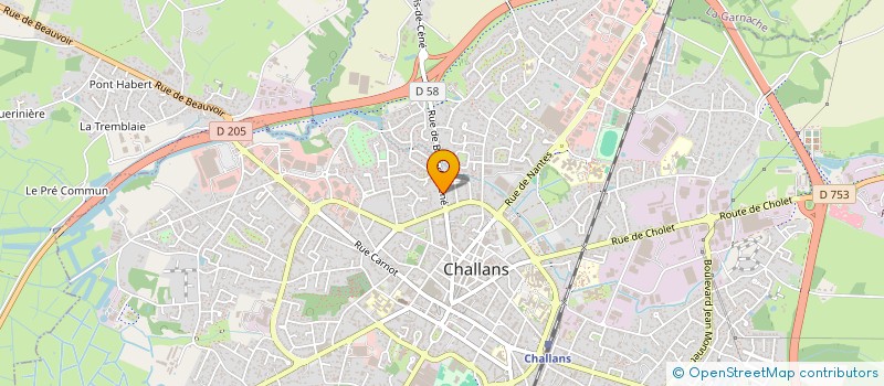localisation de l'entreprise AEMAX à CHALLANS